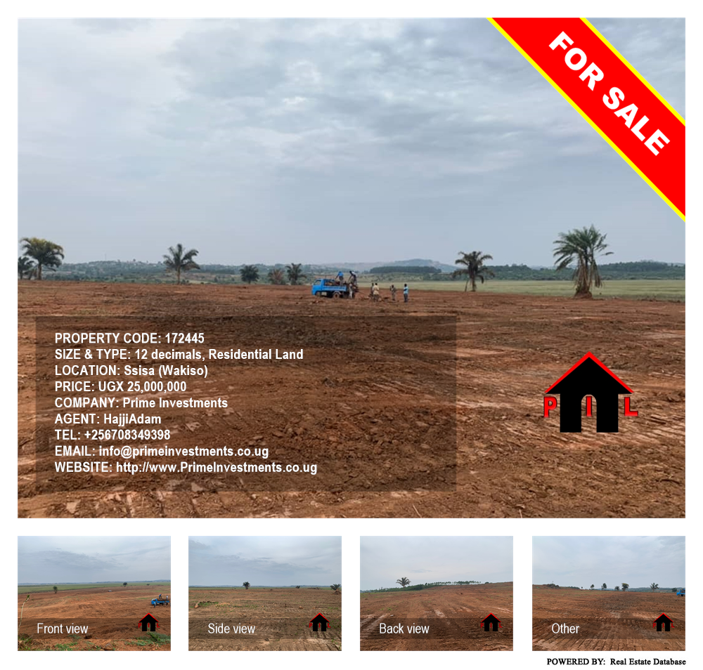 Residential Land  for sale in Ssisa Wakiso Uganda, code: 172445