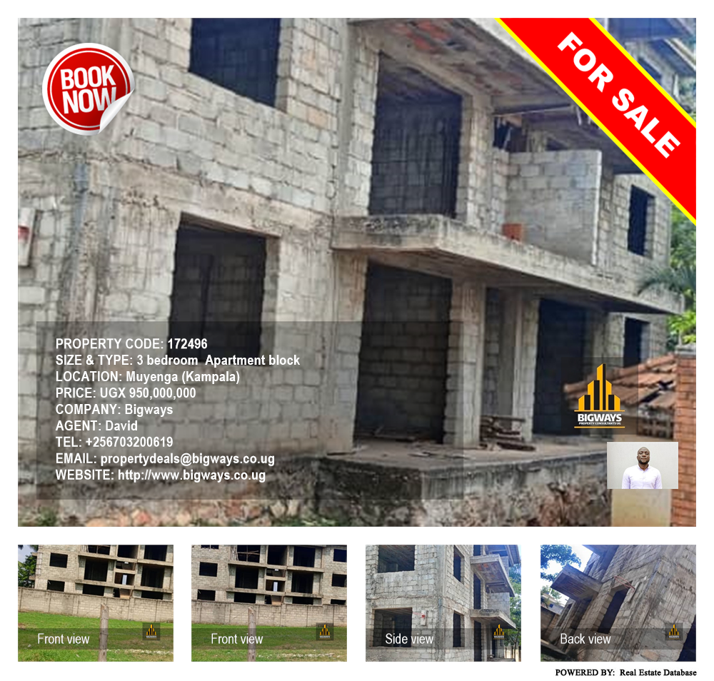 3 bedroom Apartment block  for sale in Muyenga Kampala Uganda, code: 172496