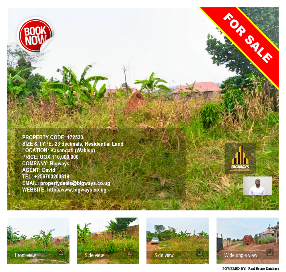 Residential Land  for sale in Kasangati Wakiso Uganda, code: 172533