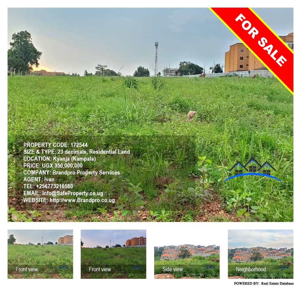 Residential Land  for sale in Kyanja Kampala Uganda, code: 172544