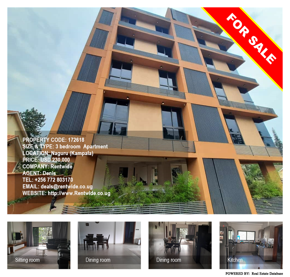 3 bedroom Apartment  for sale in Naguru Kampala Uganda, code: 172618