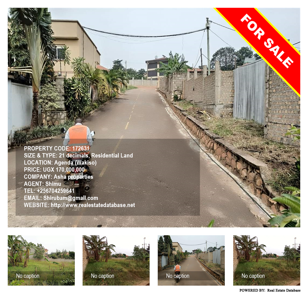 Residential Land  for sale in Agenda Wakiso Uganda, code: 172631