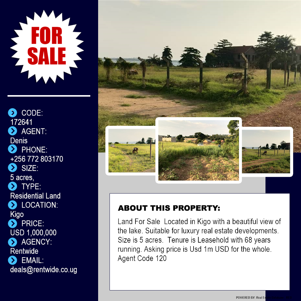 Residential Land  for sale in Kigo Wakiso Uganda, code: 172641