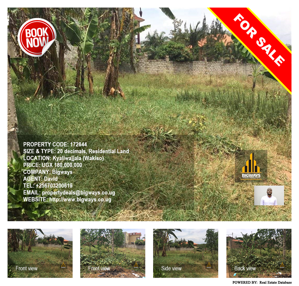 Residential Land  for sale in Kyaliwajjala Wakiso Uganda, code: 172644