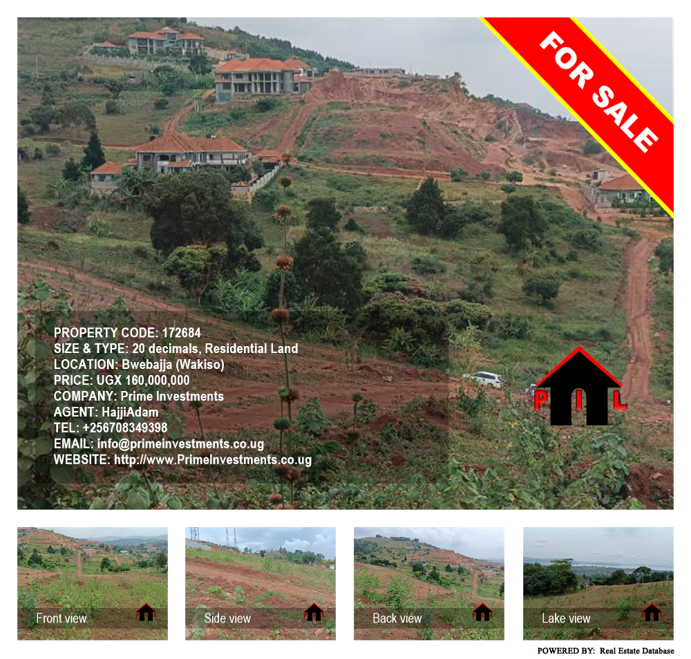 Residential Land  for sale in Bwebajja Wakiso Uganda, code: 172684