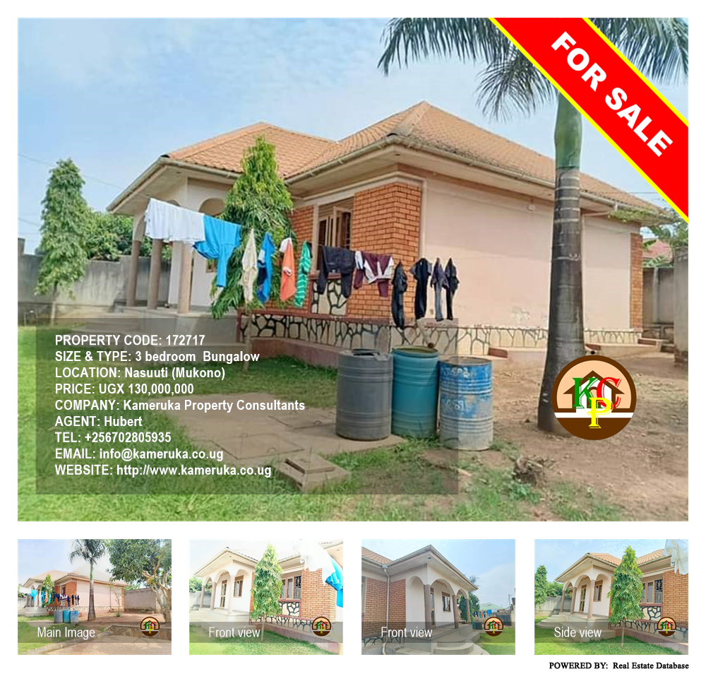 3 bedroom Bungalow  for sale in Nasuuti Mukono Uganda, code: 172717