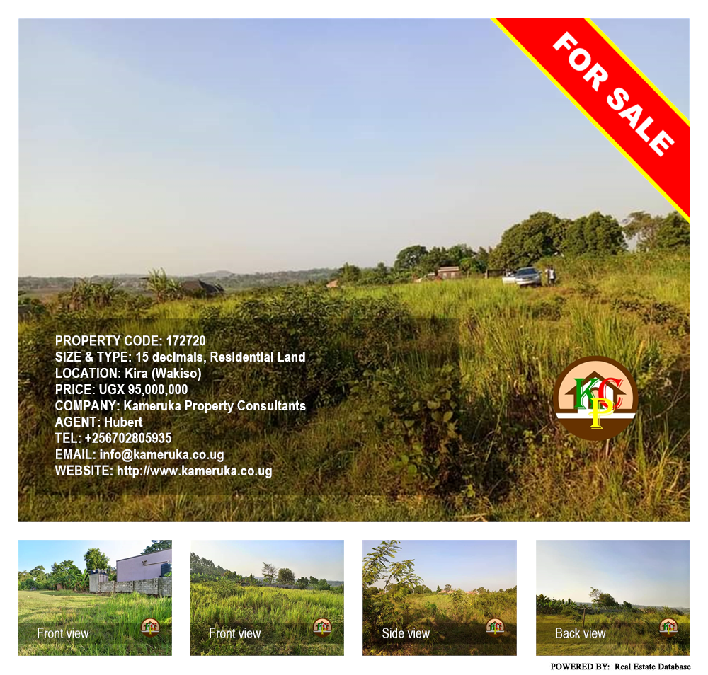 Residential Land  for sale in Kira Wakiso Uganda, code: 172720