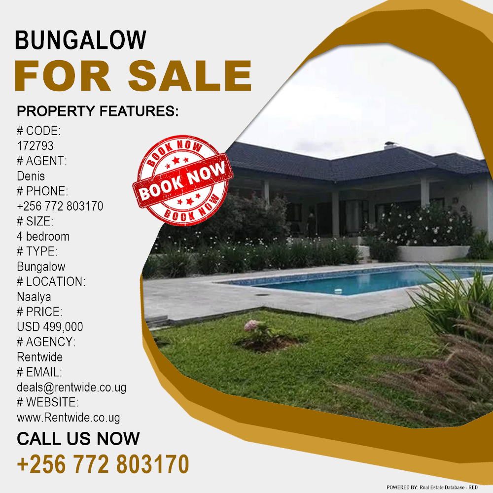 4 bedroom Bungalow  for sale in Naalya Wakiso Uganda, code: 172793