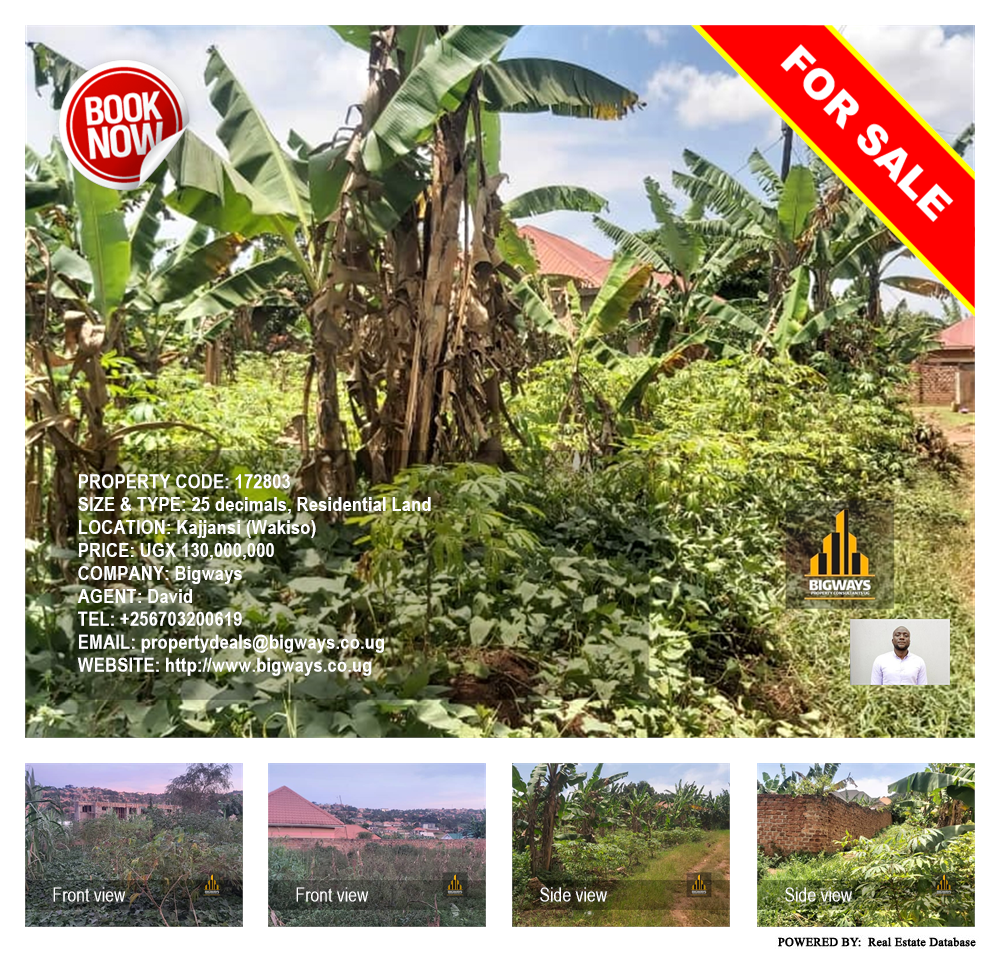 Residential Land  for sale in Kajjansi Wakiso Uganda, code: 172803