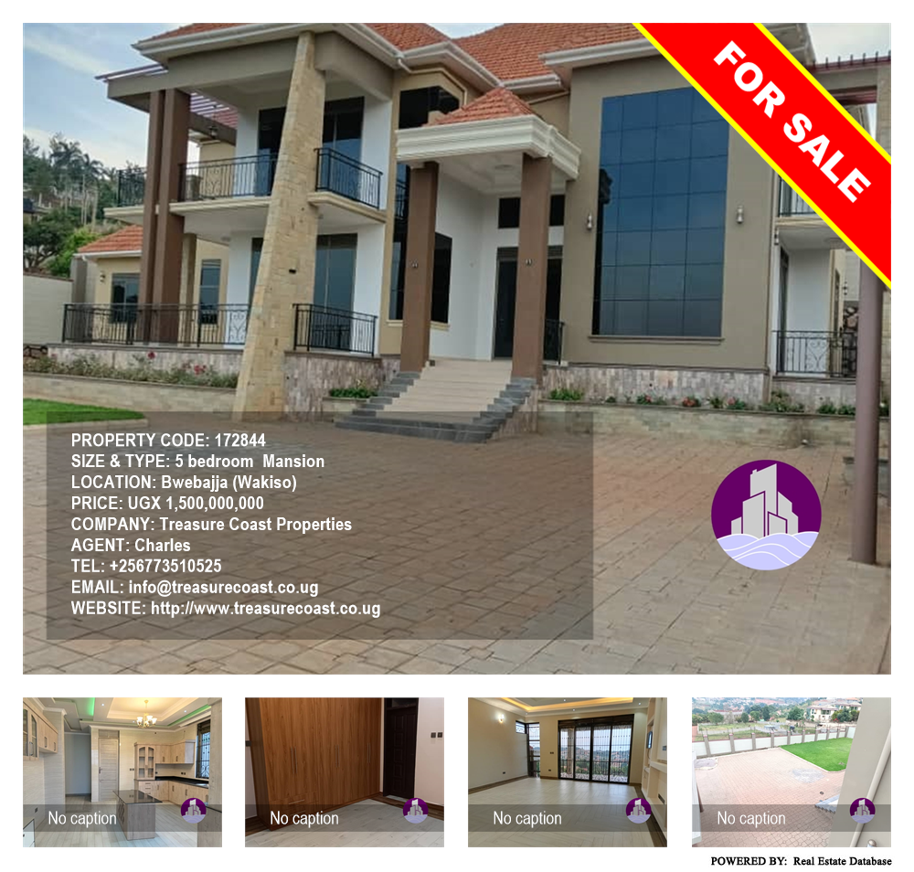 5 bedroom Mansion  for sale in Bwebajja Wakiso Uganda, code: 172844