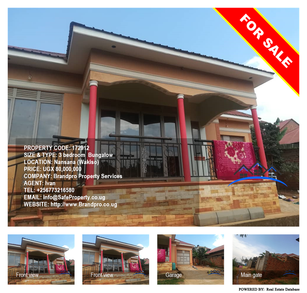 3 bedroom Bungalow  for sale in Nansana Wakiso Uganda, code: 172912