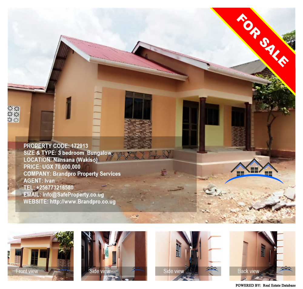 3 bedroom Bungalow  for sale in Nansana Wakiso Uganda, code: 172913