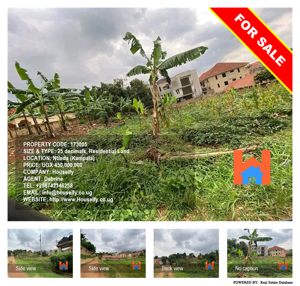 Residential Land  for sale in Ntinda Kampala Uganda, code: 173005