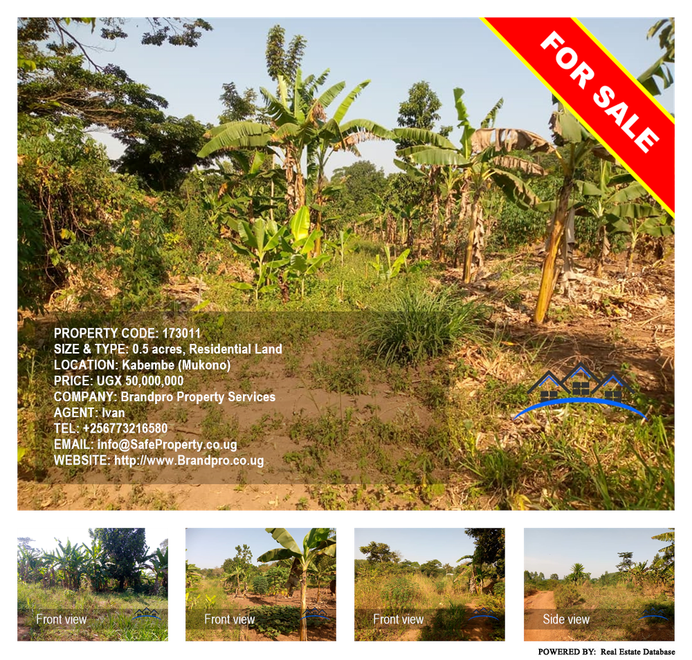 Residential Land  for sale in Kabembe Mukono Uganda, code: 173011