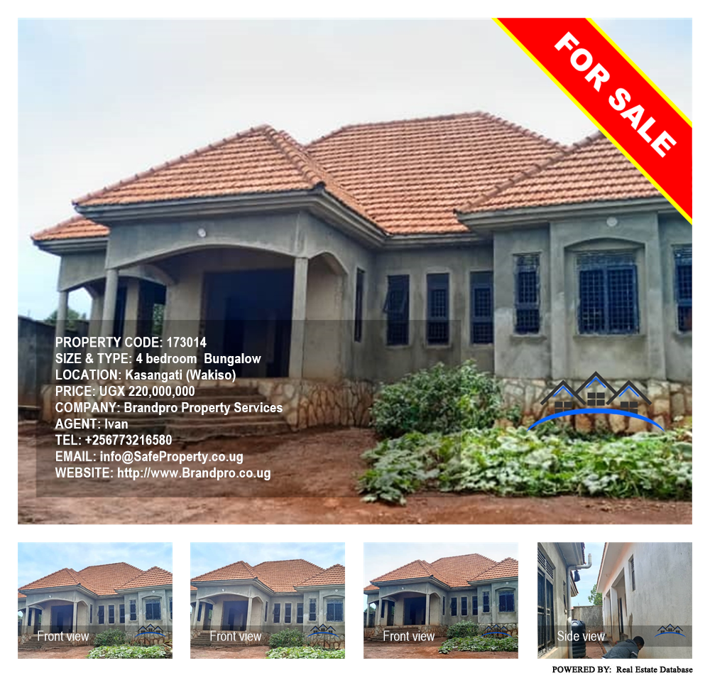 4 bedroom Bungalow  for sale in Kasangati Wakiso Uganda, code: 173014