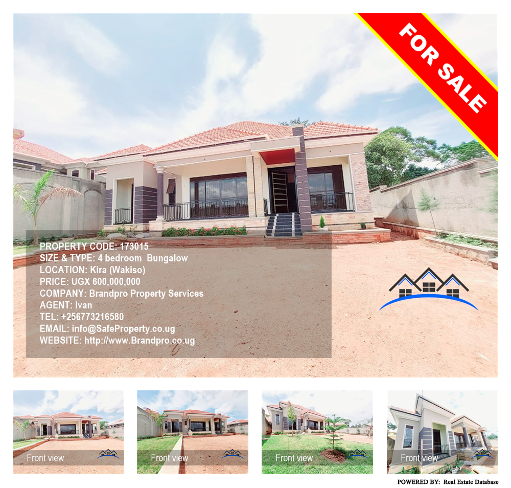 4 bedroom Bungalow  for sale in Kira Wakiso Uganda, code: 173015