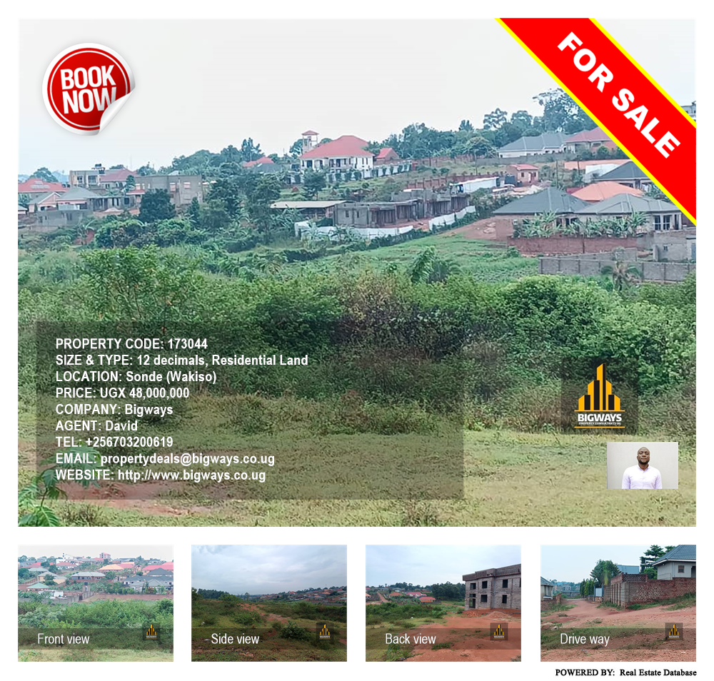 Residential Land  for sale in Sonde Wakiso Uganda, code: 173044