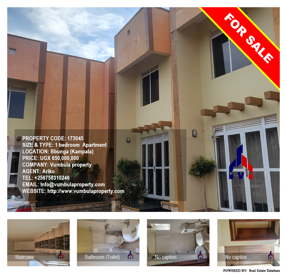 1 bedroom Apartment  for sale in Bbunga Kampala Uganda, code: 173045