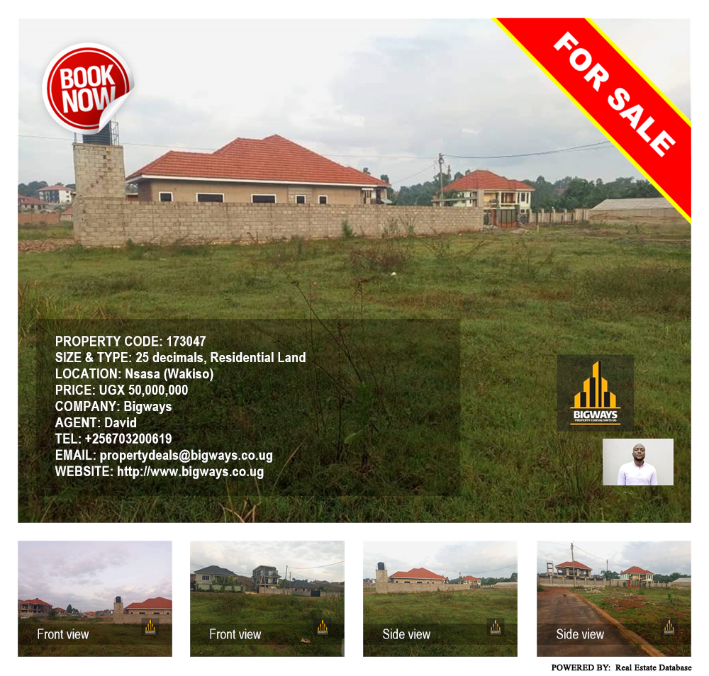 Residential Land  for sale in Nsasa Wakiso Uganda, code: 173047