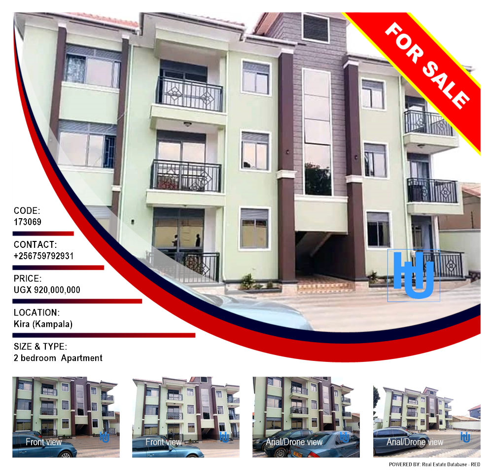 2 bedroom Apartment  for sale in Kira Kampala Uganda, code: 173069