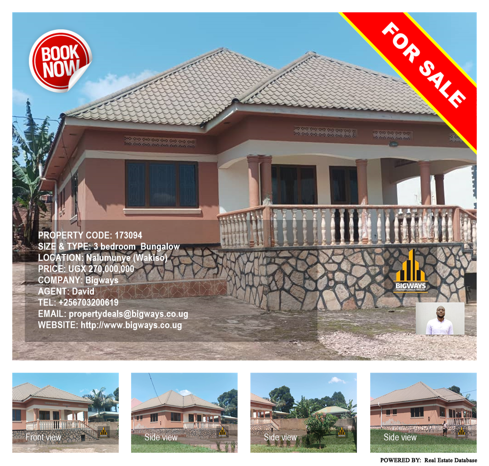 3 bedroom Bungalow  for sale in Nalumunye Wakiso Uganda, code: 173094