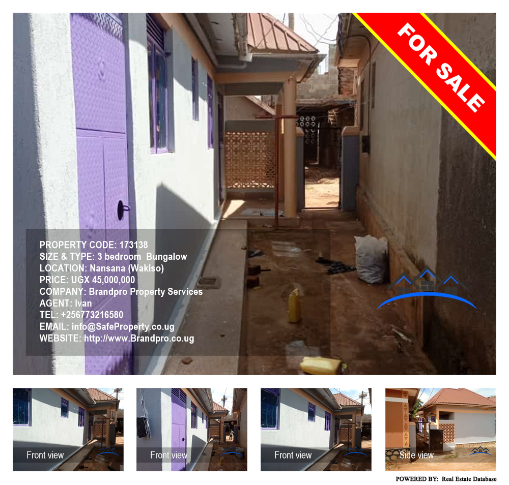 3 bedroom Bungalow  for sale in Nansana Wakiso Uganda, code: 173138