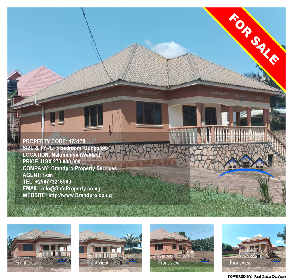 3 bedroom Bungalow  for sale in Nalumunye Wakiso Uganda, code: 173178