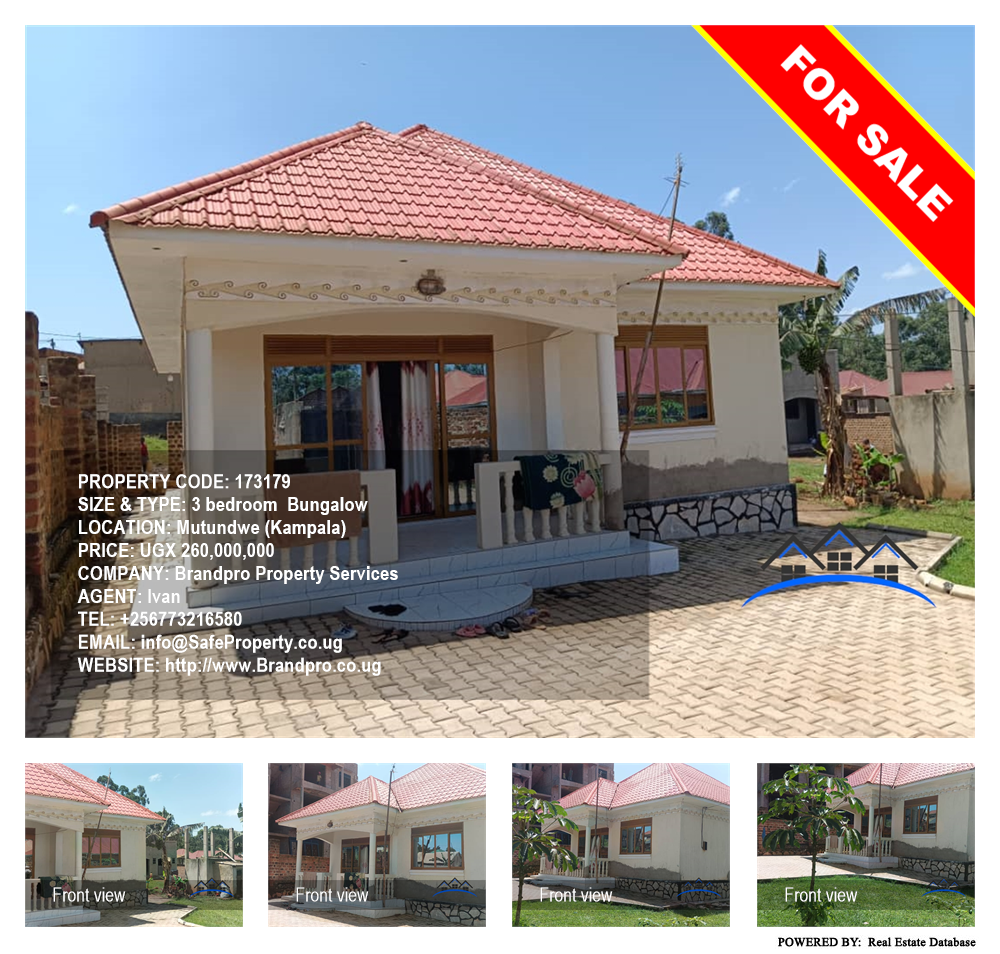 3 bedroom Bungalow  for sale in Mutundwe Kampala Uganda, code: 173179