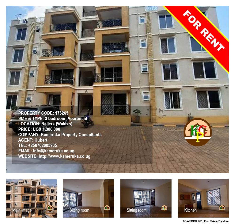 3 bedroom Apartment  for rent in Najjera Wakiso Uganda, code: 173265