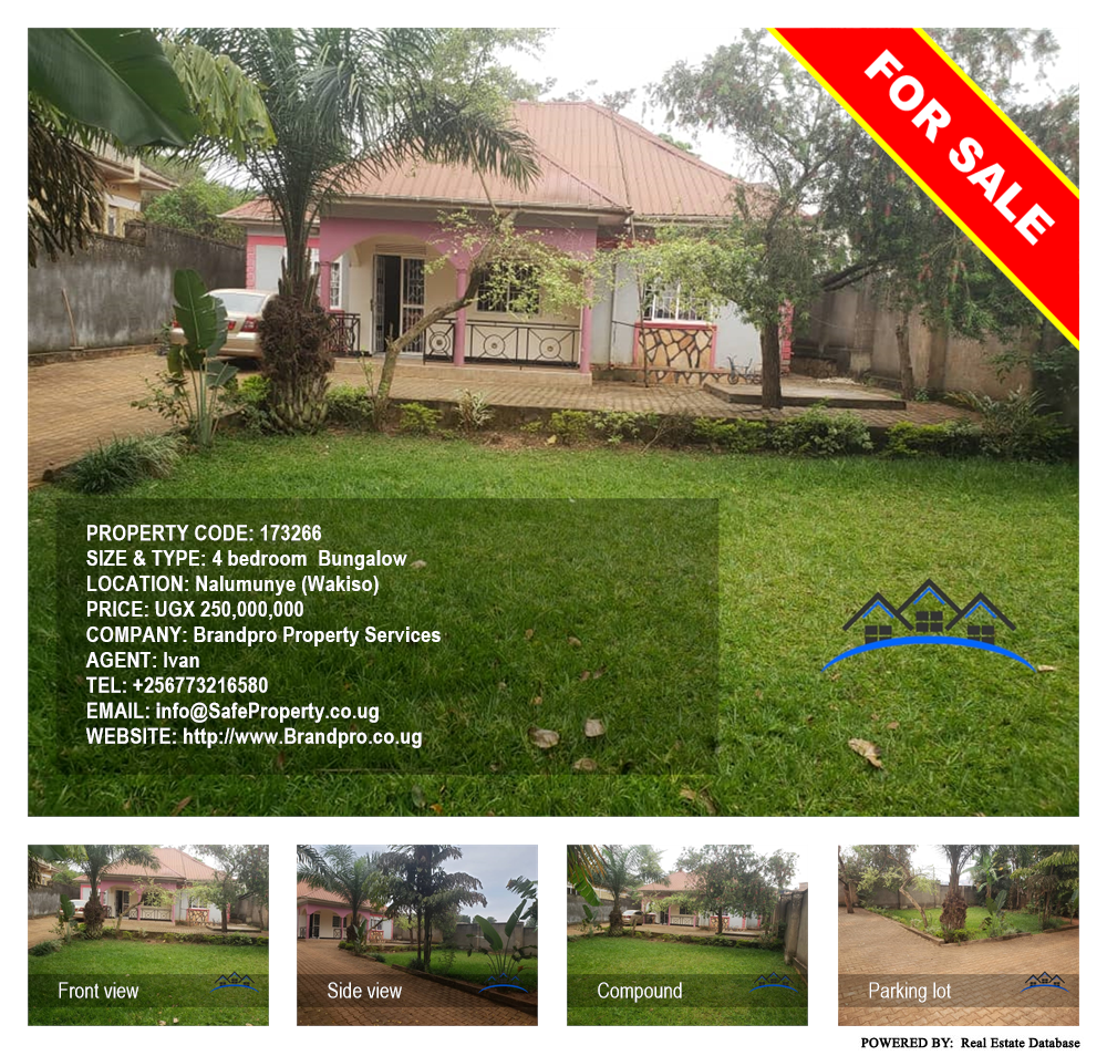 4 bedroom Bungalow  for sale in Nalumunye Wakiso Uganda, code: 173266