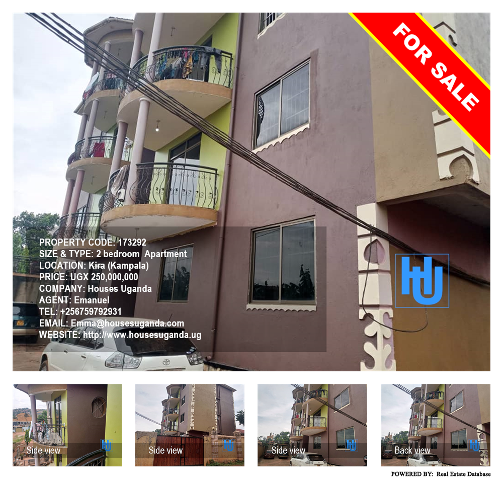 2 bedroom Apartment  for sale in Kira Kampala Uganda, code: 173292