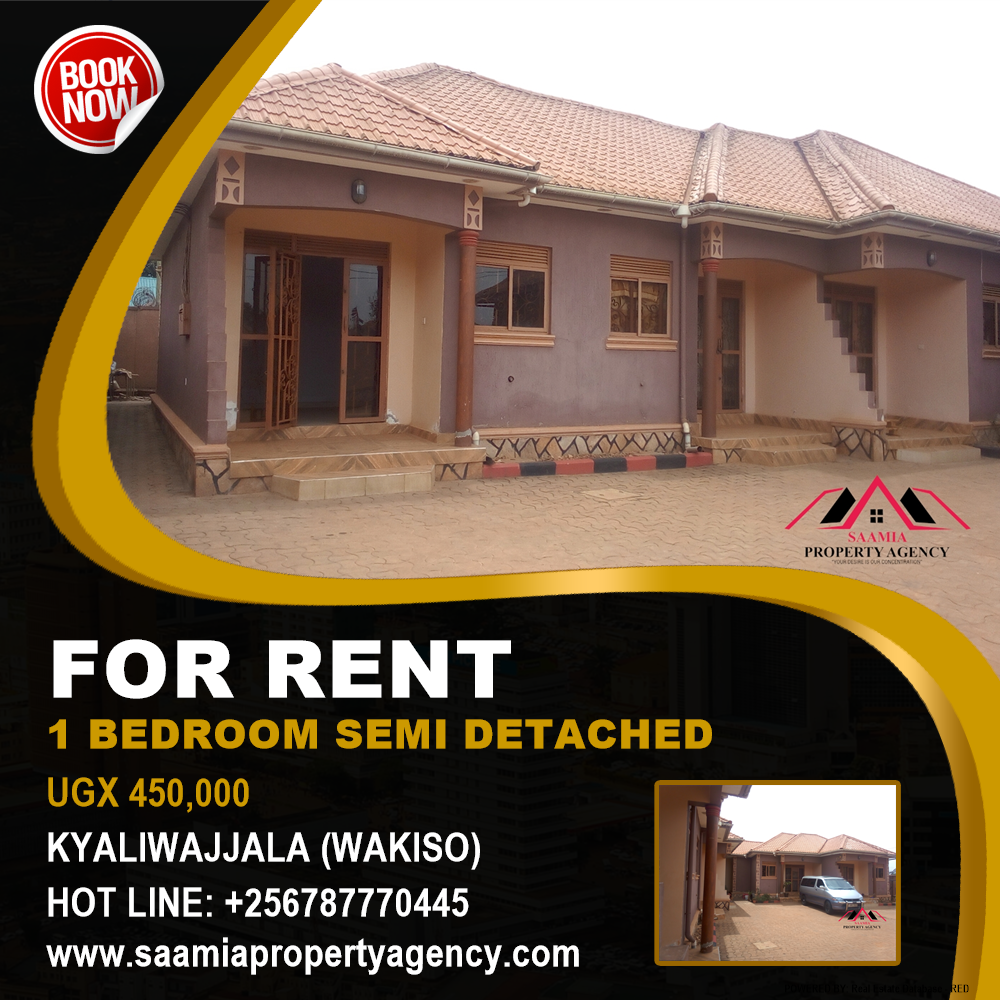 1 bedroom Semi Detached  for rent in Kyaliwajjala Wakiso Uganda, code: 173365