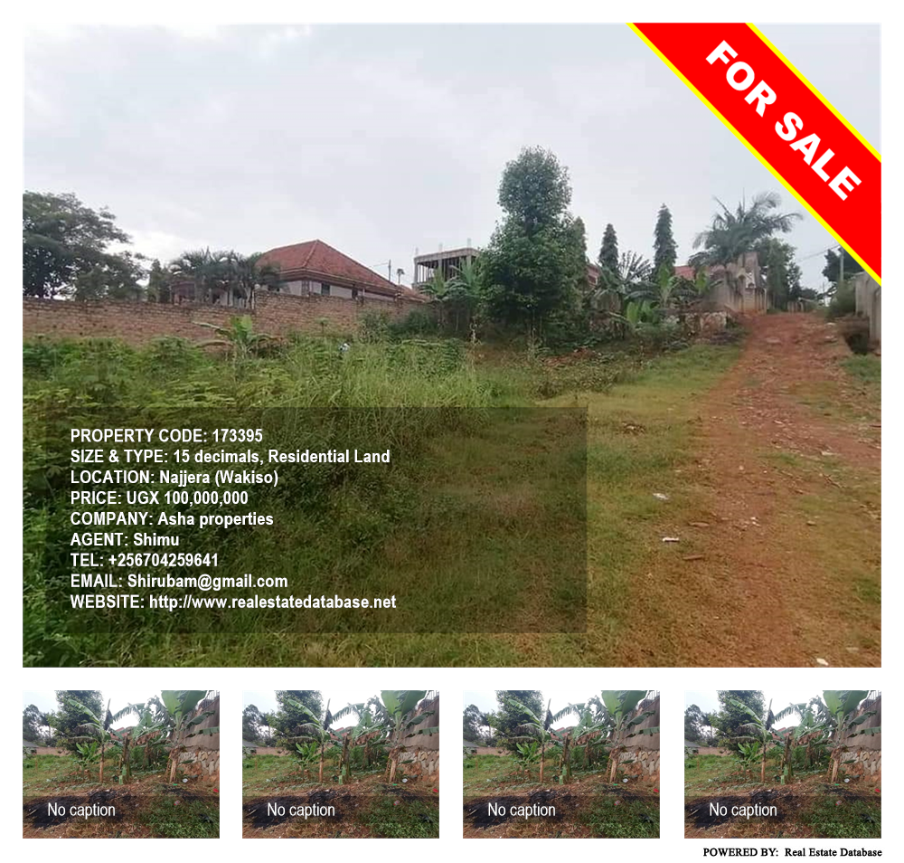 Residential Land  for sale in Najjera Wakiso Uganda, code: 173395