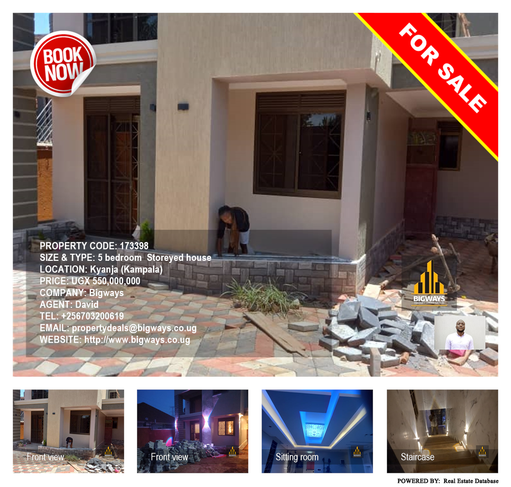 5 bedroom Storeyed house  for sale in Kyanja Kampala Uganda, code: 173398