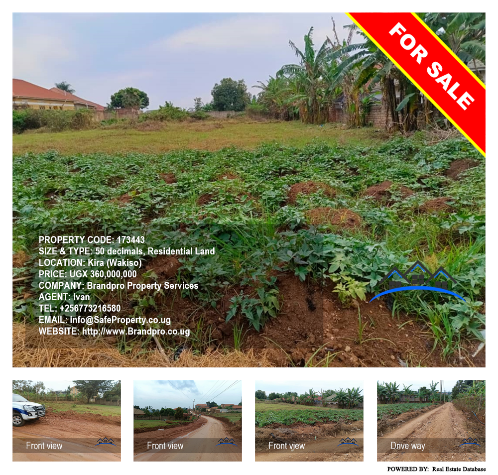 Residential Land  for sale in Kira Wakiso Uganda, code: 173443