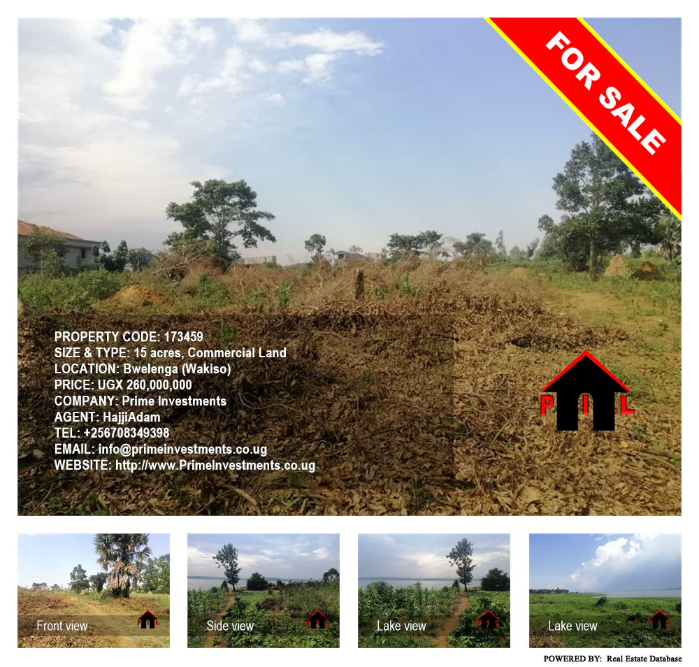 Commercial Land  for sale in Bwelenga Wakiso Uganda, code: 173459