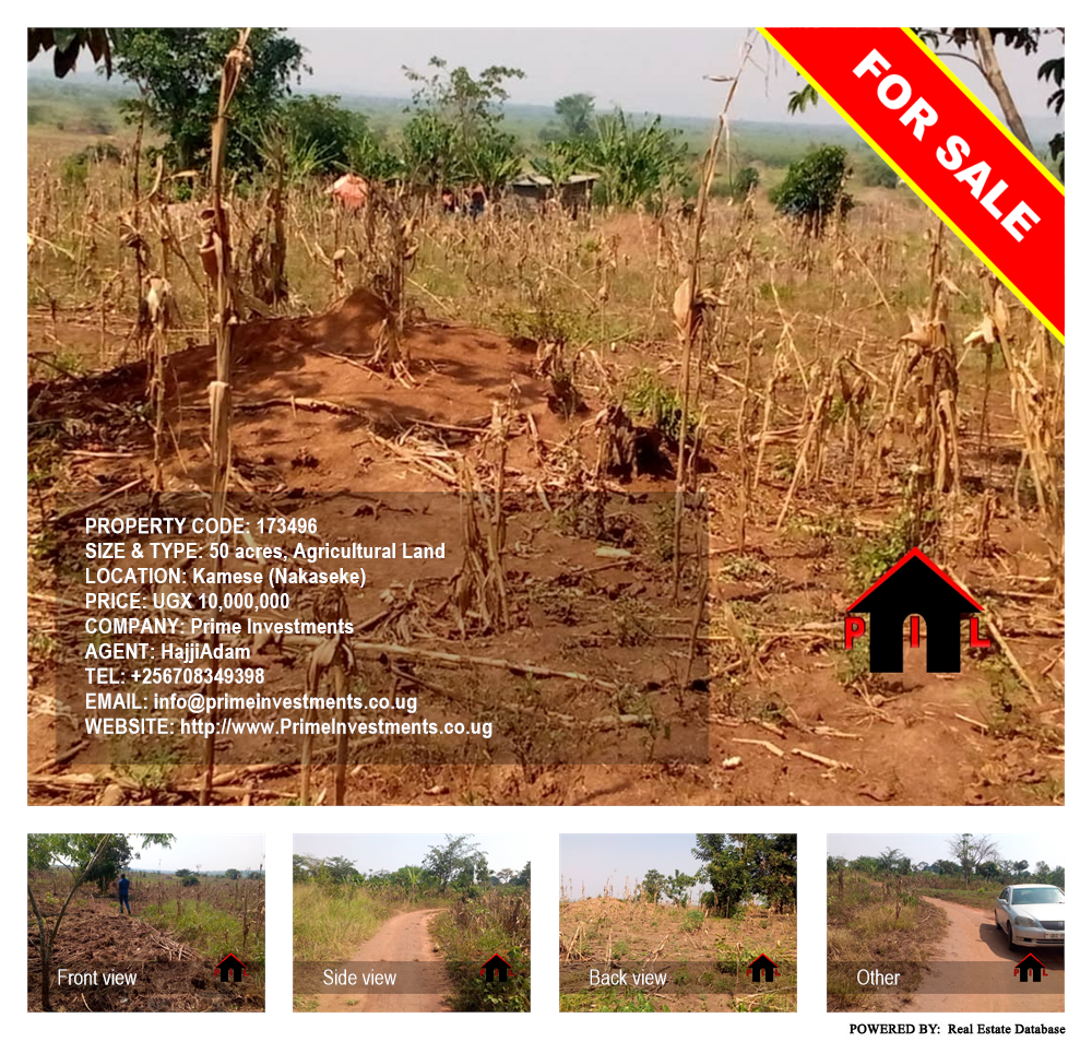 Agricultural Land  for sale in Kamese Nakaseke Uganda, code: 173496