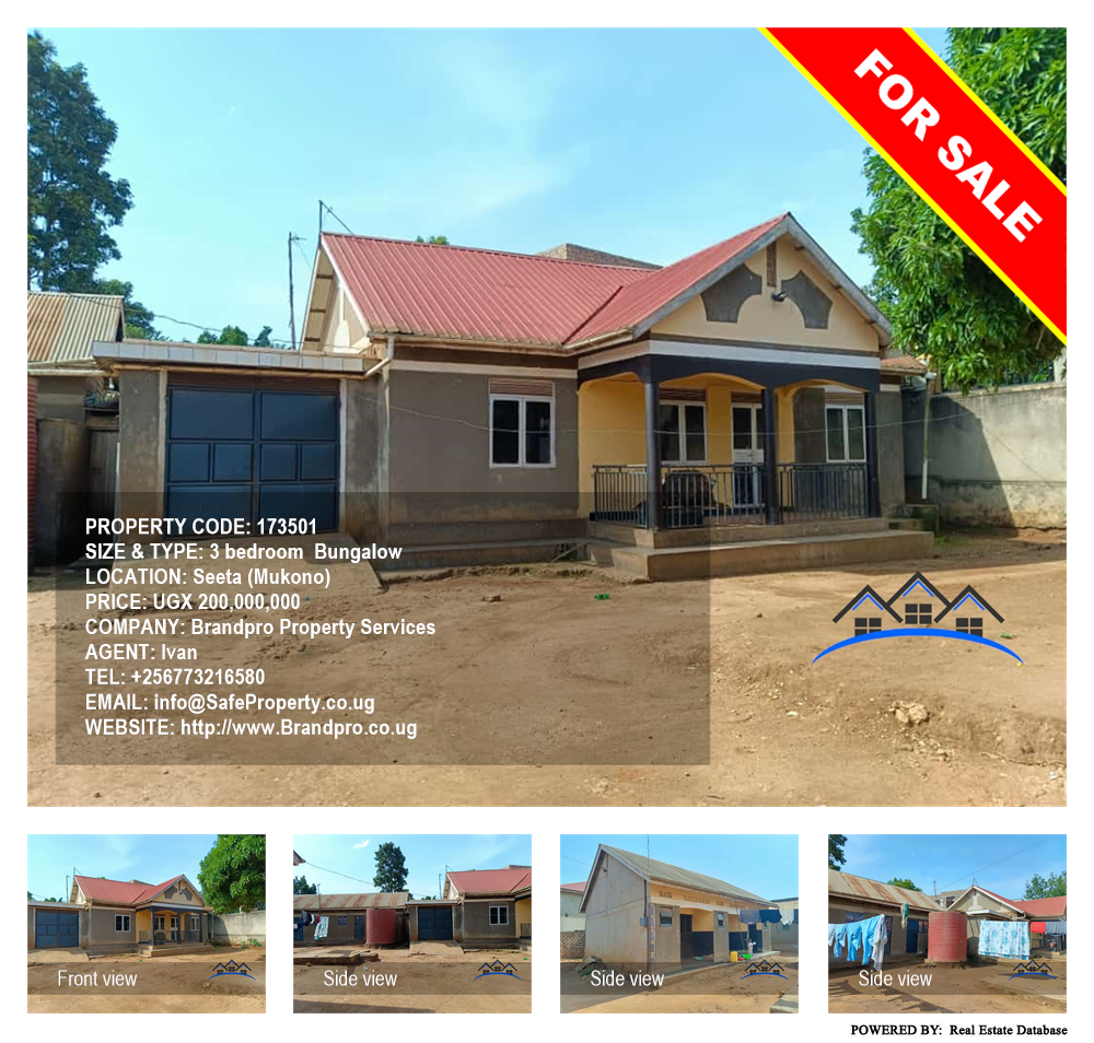 3 bedroom Bungalow  for sale in Seeta Mukono Uganda, code: 173501