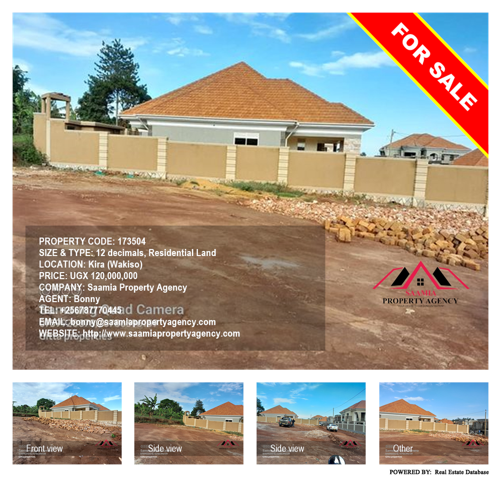 Residential Land  for sale in Kira Wakiso Uganda, code: 173504