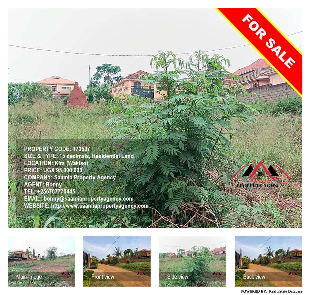 Residential Land  for sale in Kira Wakiso Uganda, code: 173507