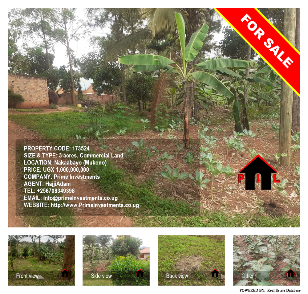 Commercial Land  for sale in Nakaabayo Mukono Uganda, code: 173524