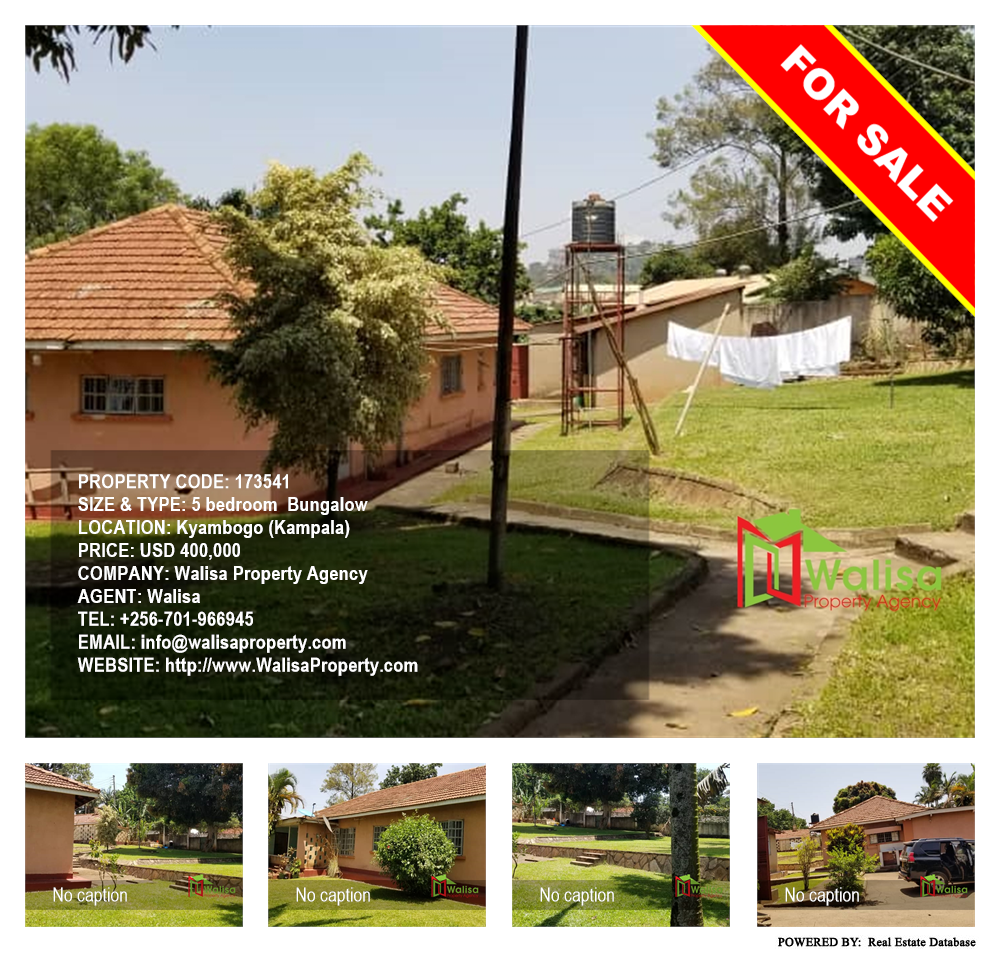 5 bedroom Bungalow  for sale in Kyambogo Kampala Uganda, code: 173541