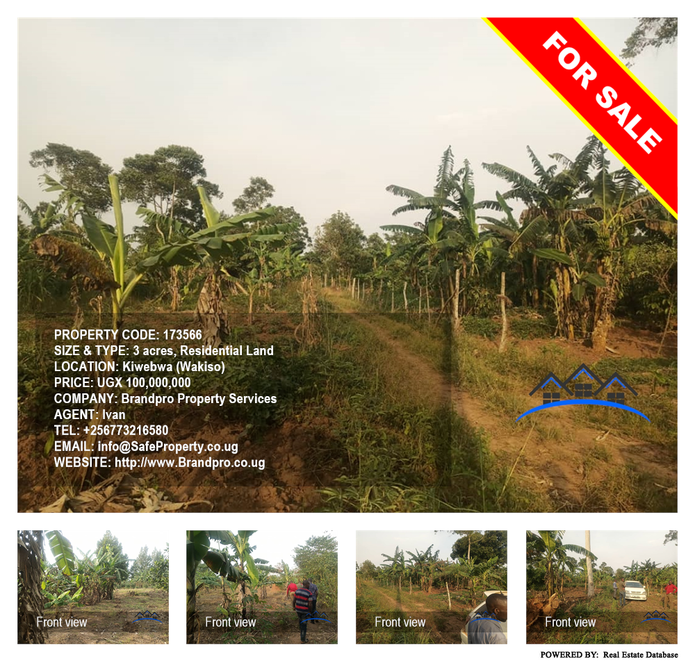 Residential Land  for sale in Kiwebwa Wakiso Uganda, code: 173566