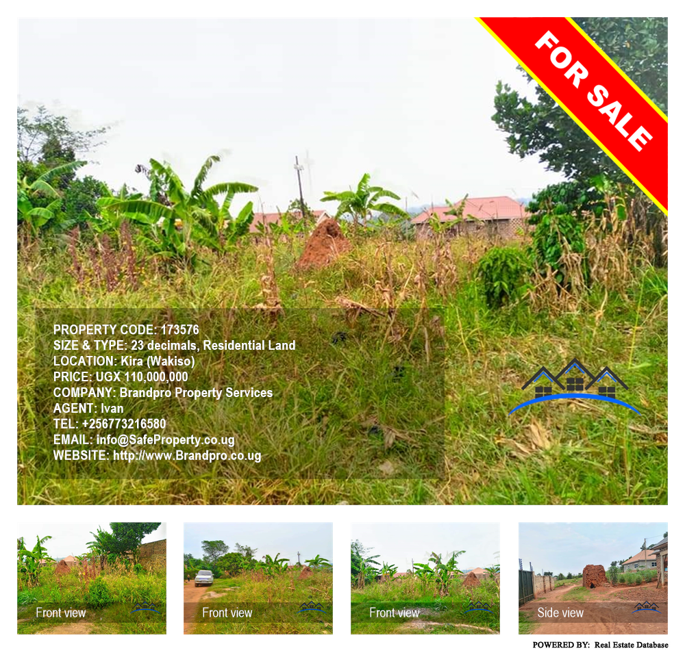 Residential Land  for sale in Kira Wakiso Uganda, code: 173576