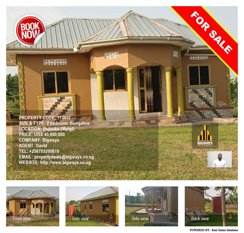 2 bedroom Bungalow  for sale in Bujuuko Mpigi Uganda, code: 173657