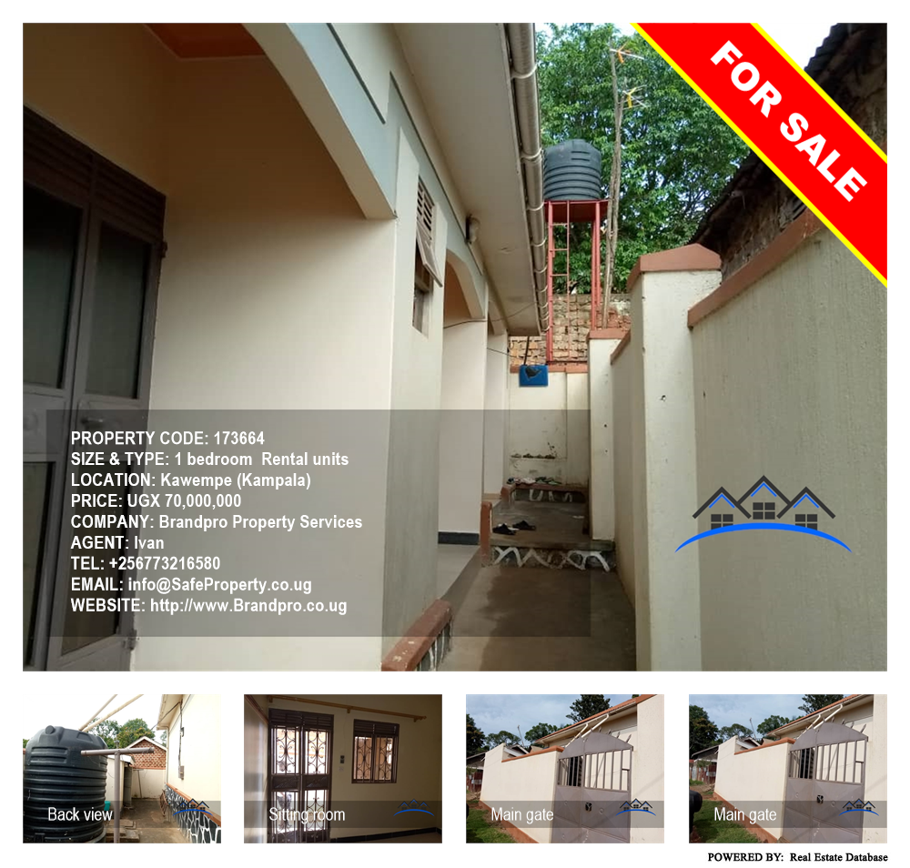 1 bedroom Rental units  for sale in Kawempe Kampala Uganda, code: 173664