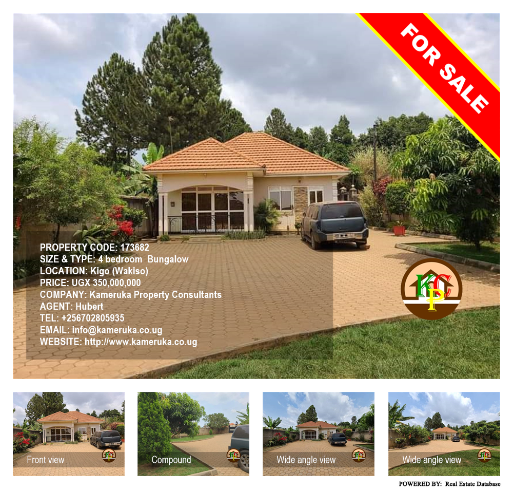 4 bedroom Bungalow  for sale in Kigo Wakiso Uganda, code: 173682