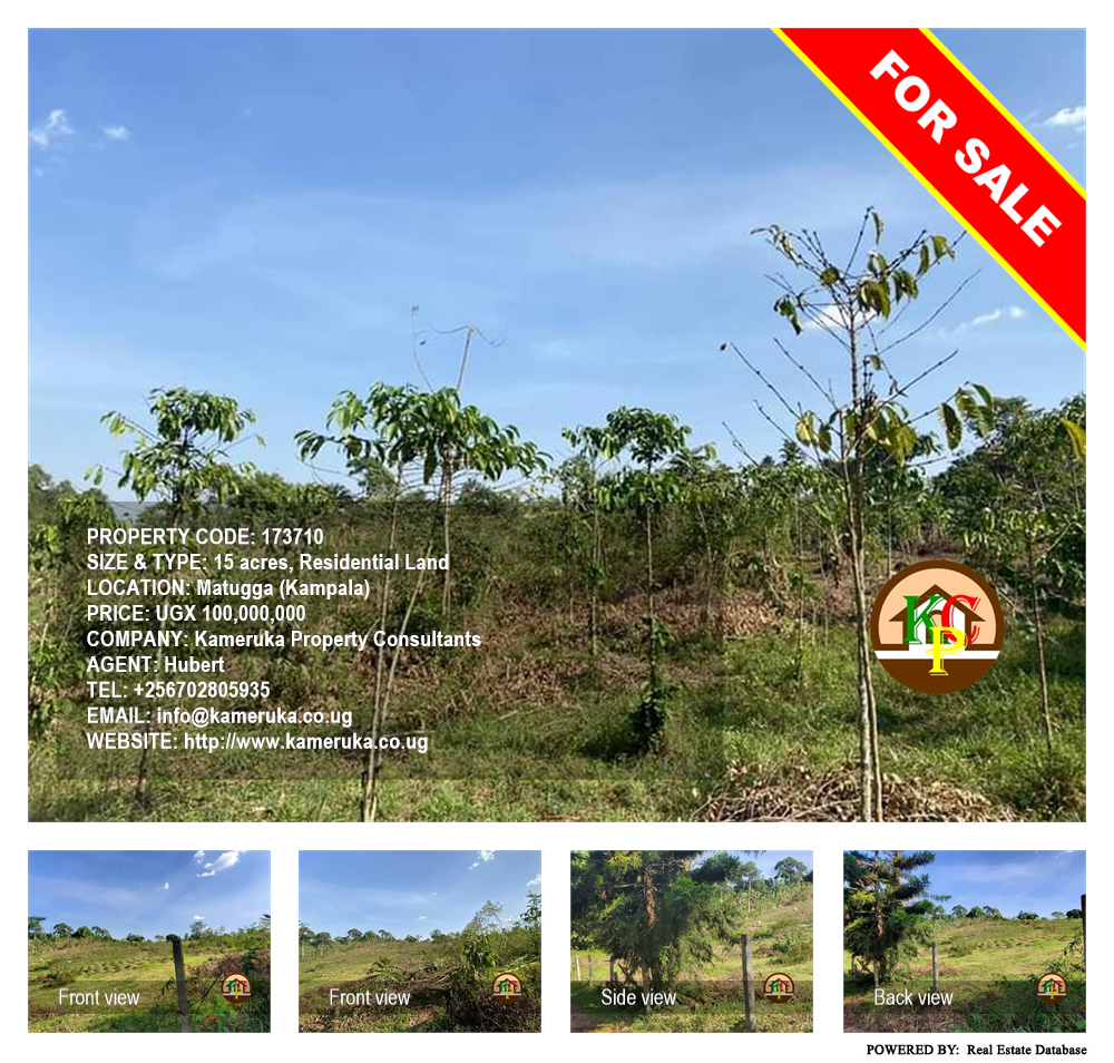 Residential Land  for sale in Matugga Kampala Uganda, code: 173710