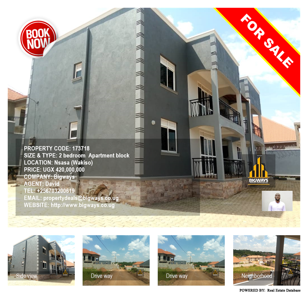 2 bedroom Apartment block  for sale in Nsasa Wakiso Uganda, code: 173718