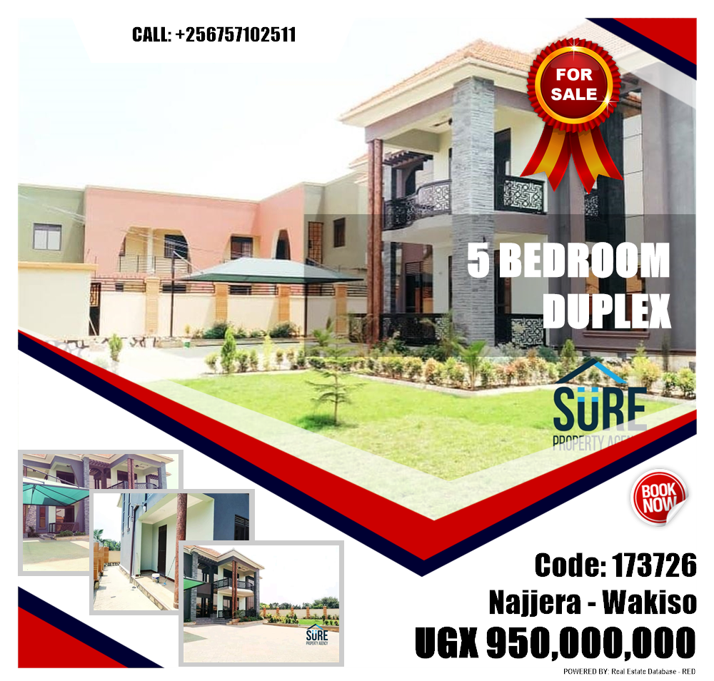 5 bedroom Duplex  for sale in Najjera Wakiso Uganda, code: 173726